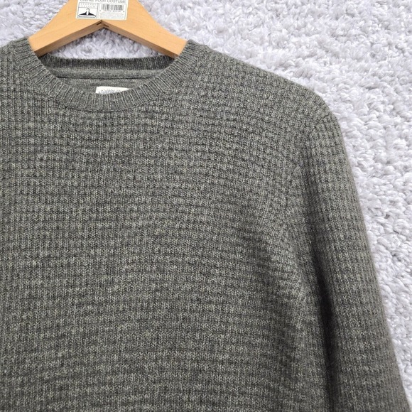 Faherty Sweater Mens Small Green Long Sleeve Crew Neck Wool Cashmere READ - Picture 3 of 12